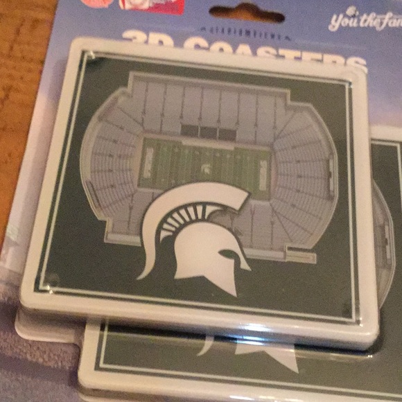Michigan State Spartans 3D drink coasters - Picture 2 of 3